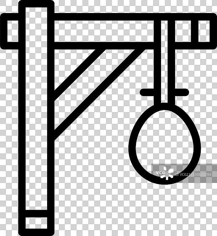 绞刑架图标设计图片素材