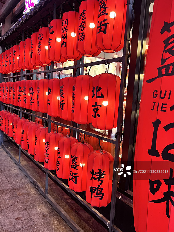 灯笼墙图片素材