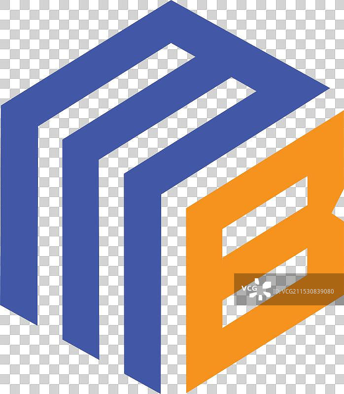 mb字母标志设计模板图片素材