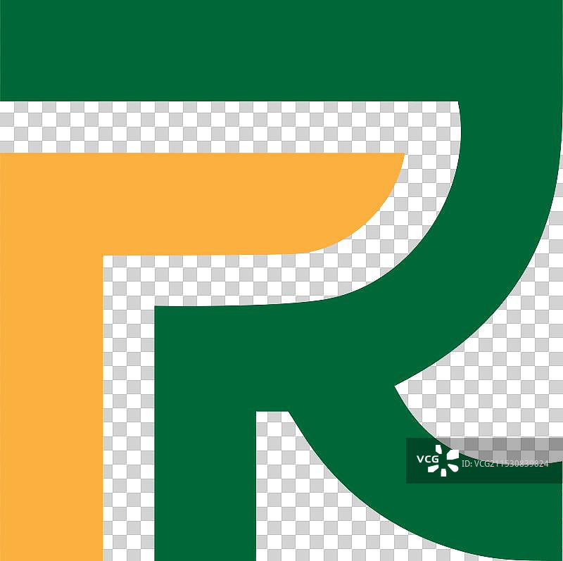 RR字母标志设计模板图片素材