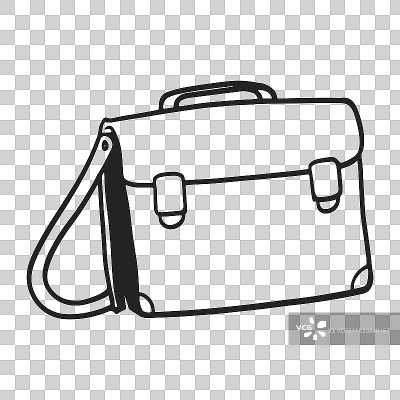 带肩带的公文包绘图对象笔记本电脑包图片素材