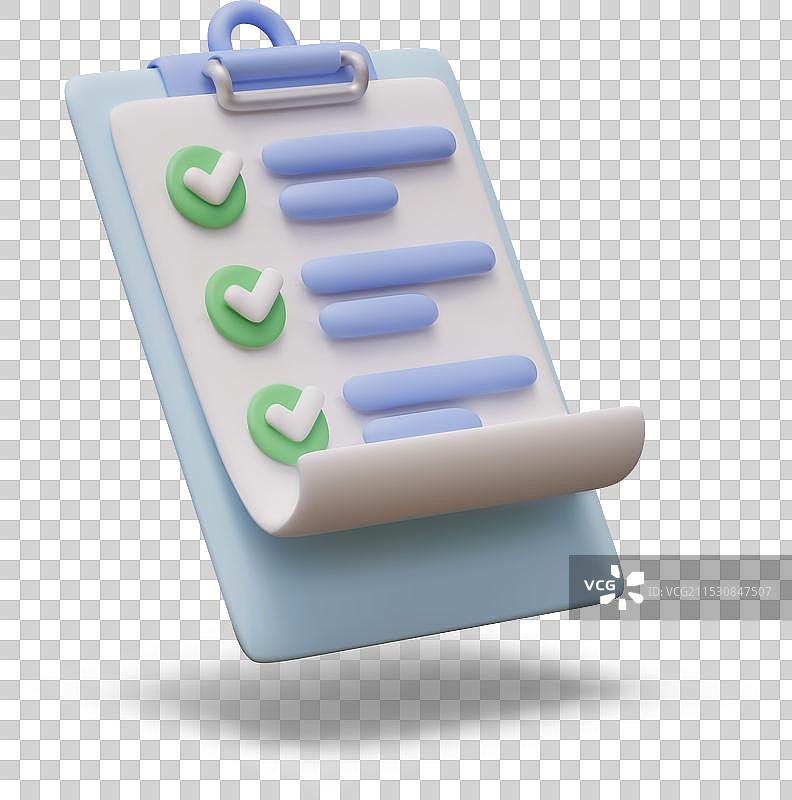 蓝色专业夹板的侧视图图片素材