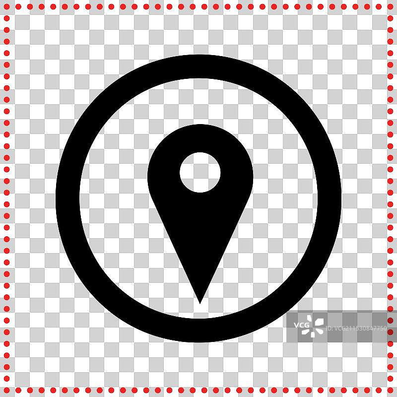 极简风格的地点图标，非常适合地图主题图片素材