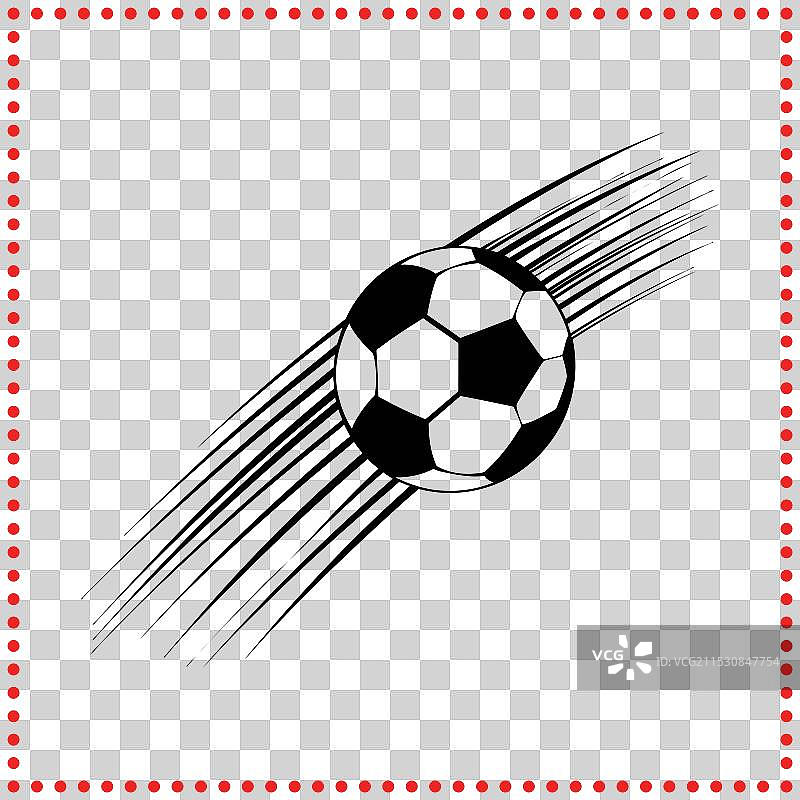 足球的轮廓，完美适合运动主题图片素材