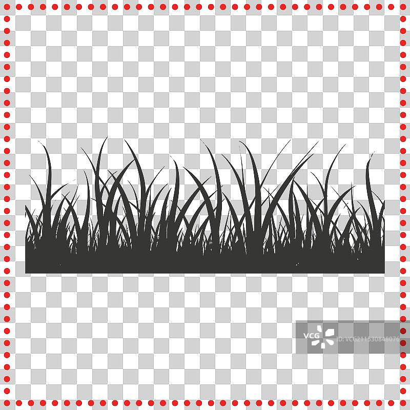 优雅的草木剪影，适合自然主题和图片素材