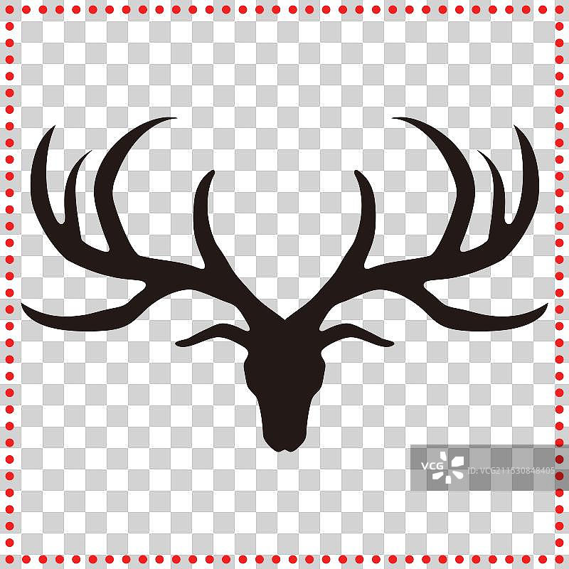 乡村风格的鹿角，非常适合露营装备图片素材