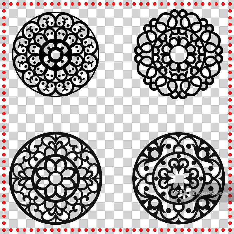 复杂的曼荼罗，适合打造禅意花园图片素材