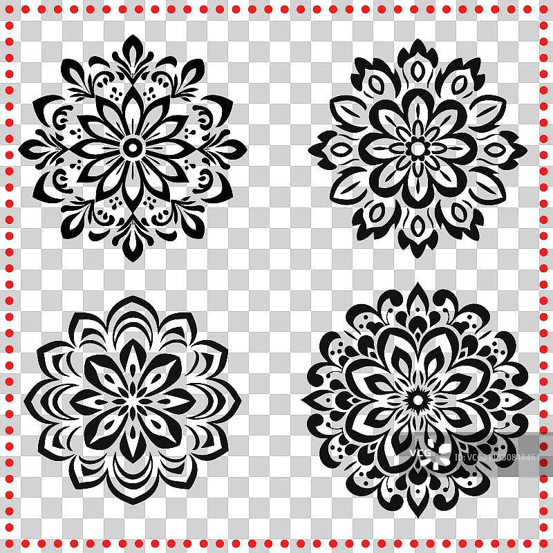 华丽的曼荼罗艺术，适合增添艺术气息图片素材