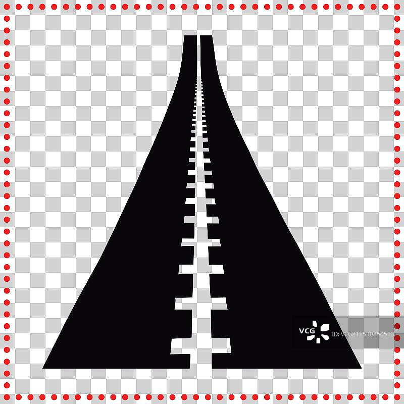 成功之路的强大剪影图片素材