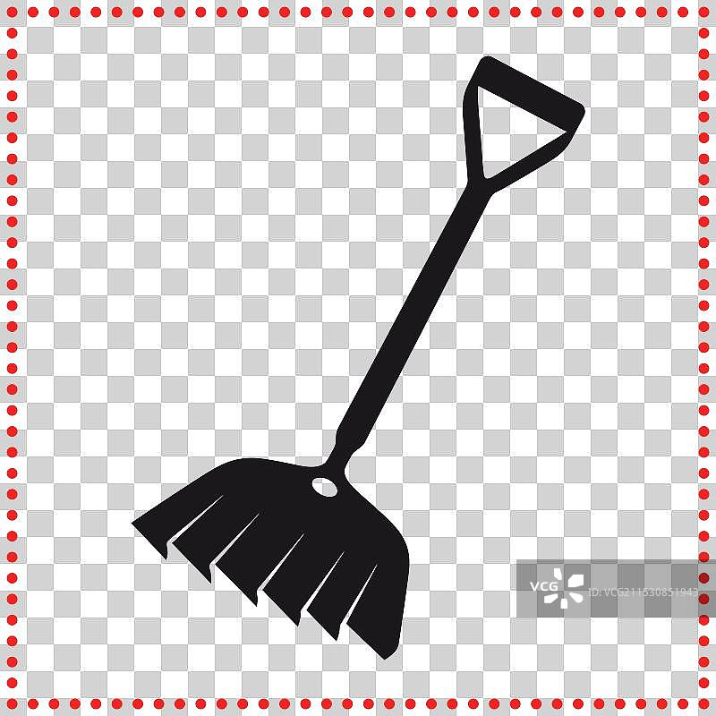 复古铲子剪影，非常适合园艺使用图片素材