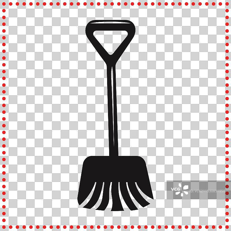 干净简约的铲子图标，完美适用于图片素材