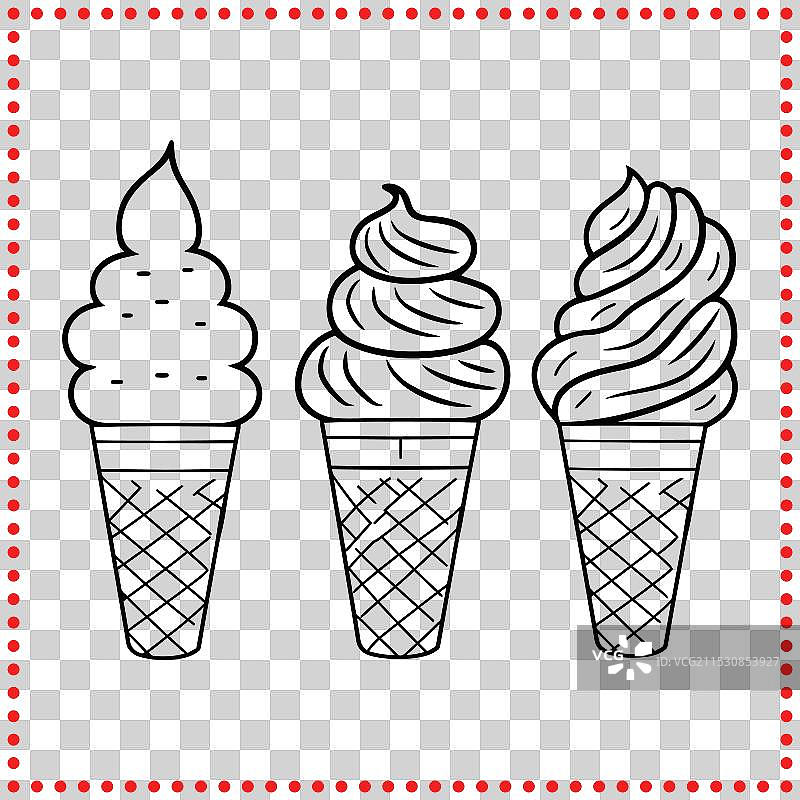 舀起一些美味的冰淇淋，完美适合图片素材