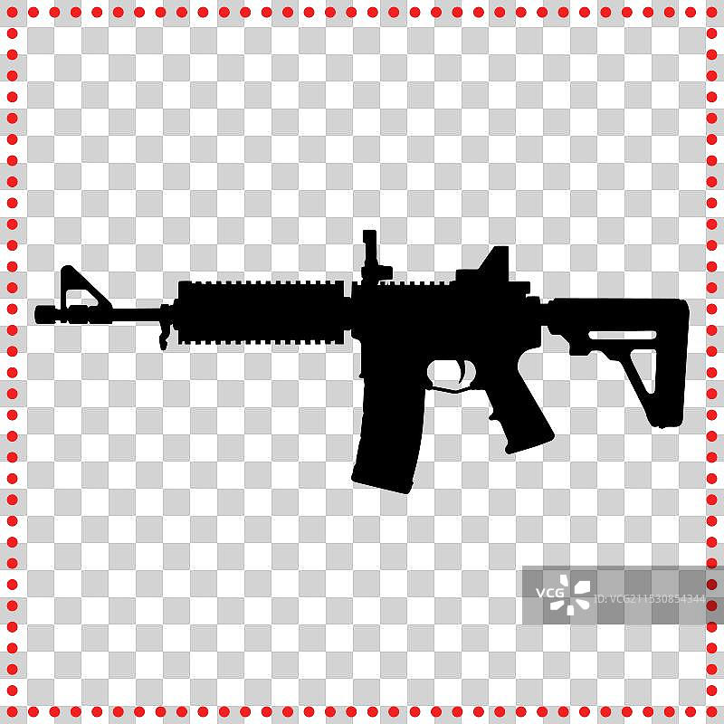 详细的火器轮廓增强您的战术能力图片素材