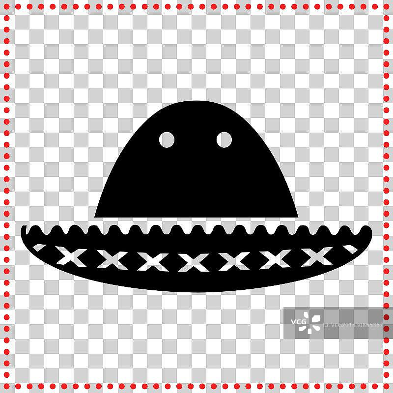 这顶经典的草帽是一种大胆的声明。图片素材