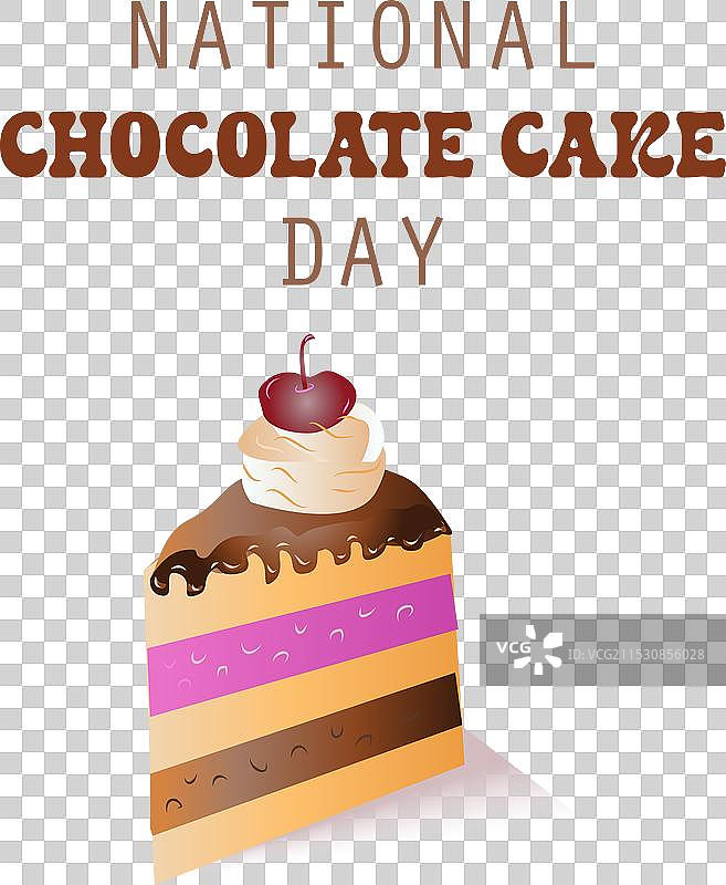 全国巧克力蛋糕日图片素材