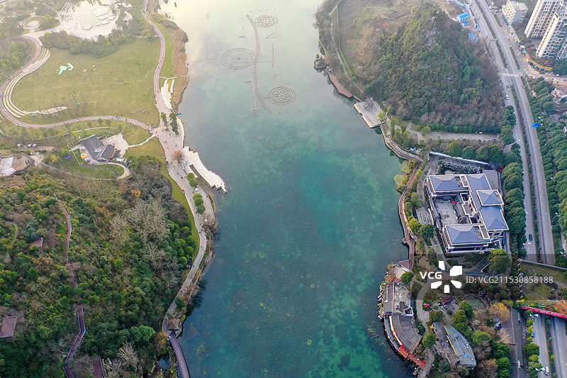 贵阳市白云泉湖公园景区图片素材