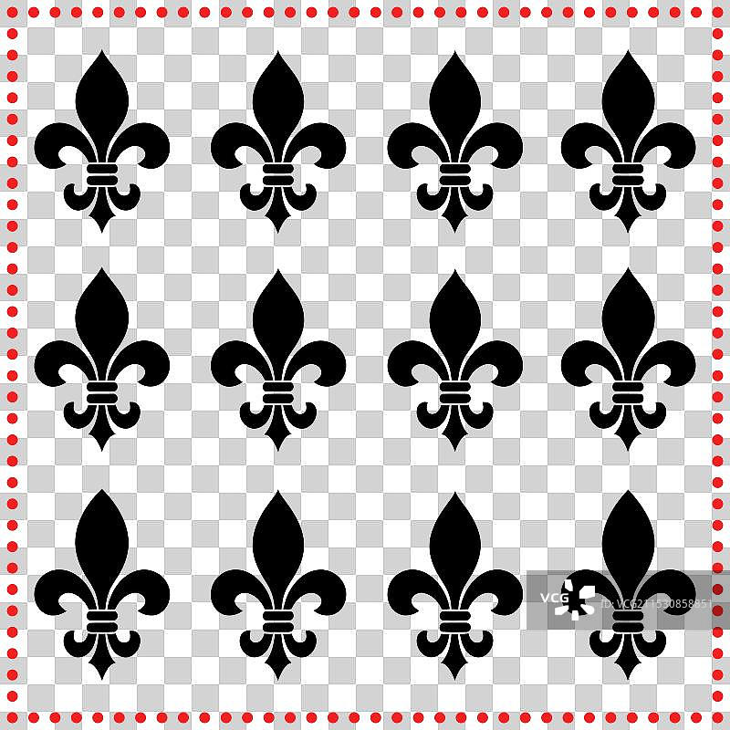 在您的设计中融入标志性的百合花图案图片素材