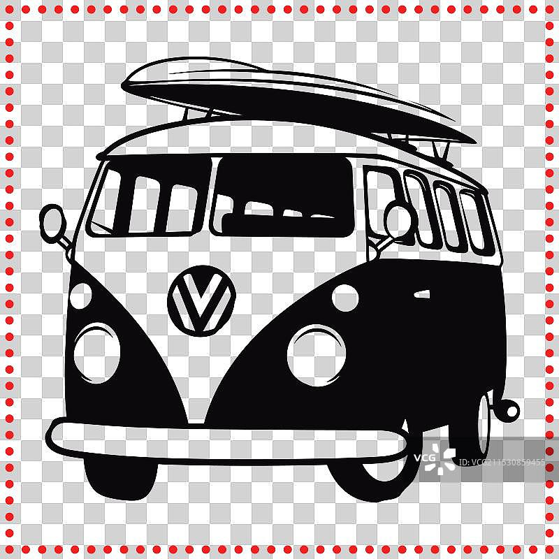 复古氛围：大众面包车如何成为象征图片素材