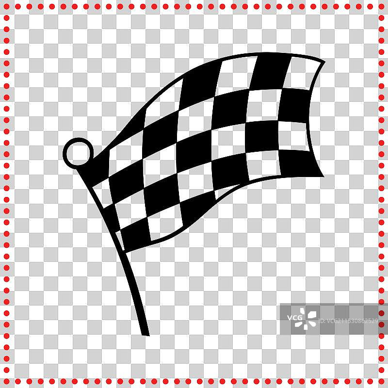 清晰经典的格子旗，理想用于图片素材