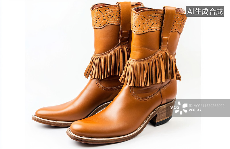 【AI数字艺术】经典靴子的展示图片素材