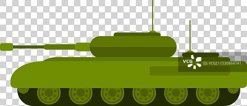 大型坦克，危险的军用武器供军队使用图片素材