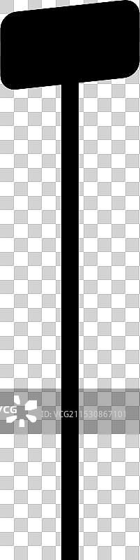 黑色路标形状的剪影图片素材