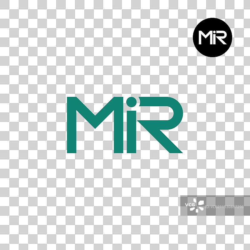MIR标志字母组合设计图片素材