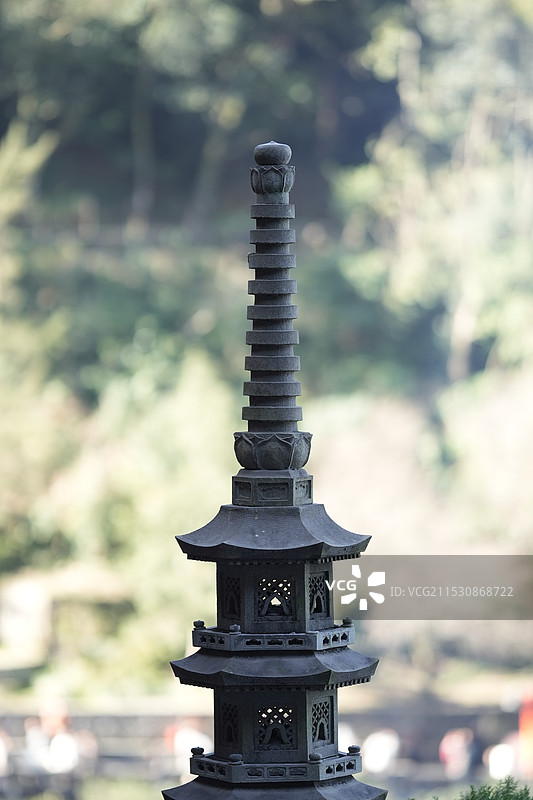 安溪清水岩石雕石塔佛塔石宫灯图片素材