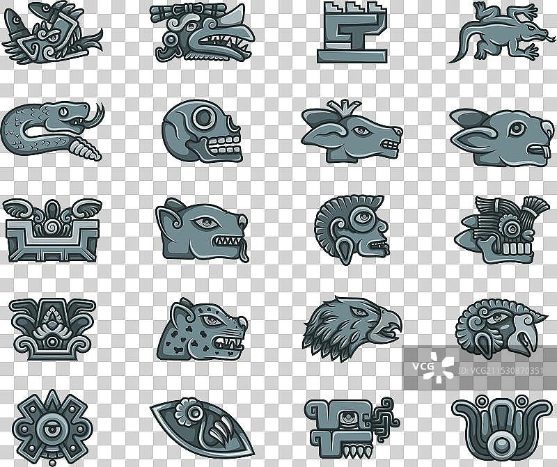 古代阿兹特克文明的象征意义图片素材