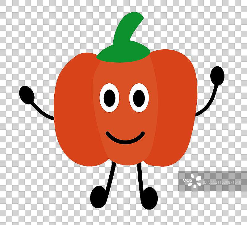 友好的红椒元素 蔬菜 纯素 生食图片素材