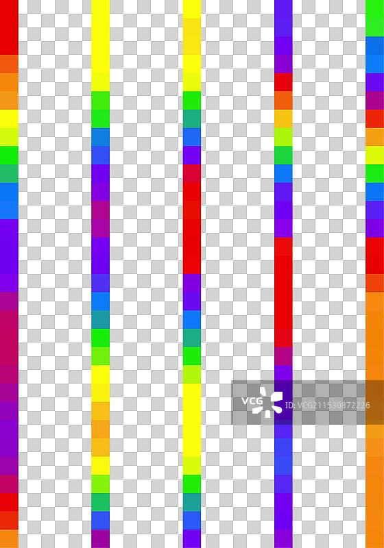 迷幻的彩色霓虹几何形状图片素材