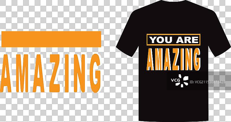 你很棒的名言T恤设计图片素材