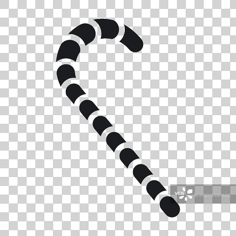 白色背景上的糖果手杖图标图片素材