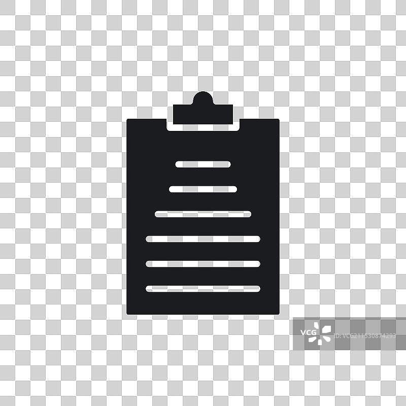 剪贴板图标，孤立在白色背景上图片素材