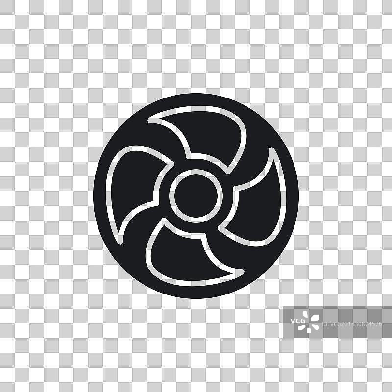 风扇图标，背景为白色图片素材