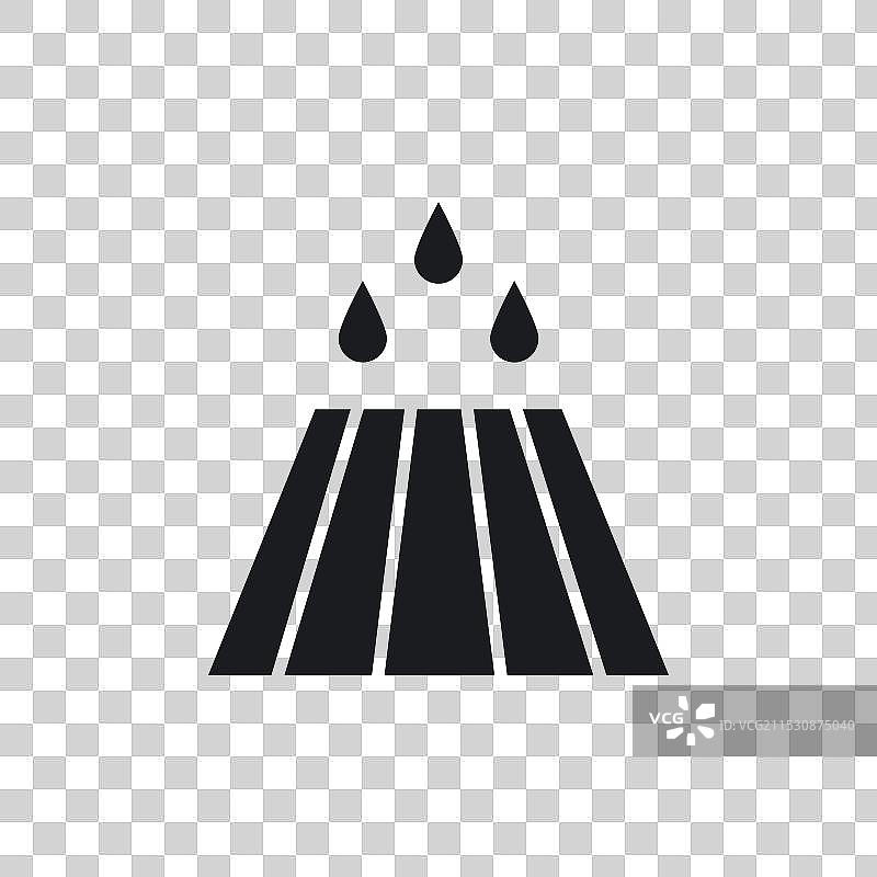 井盖图标，背景为白色图片素材