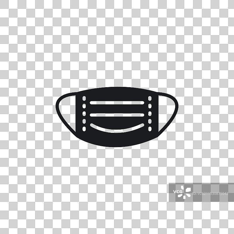 面具图标，背景为白色图片素材