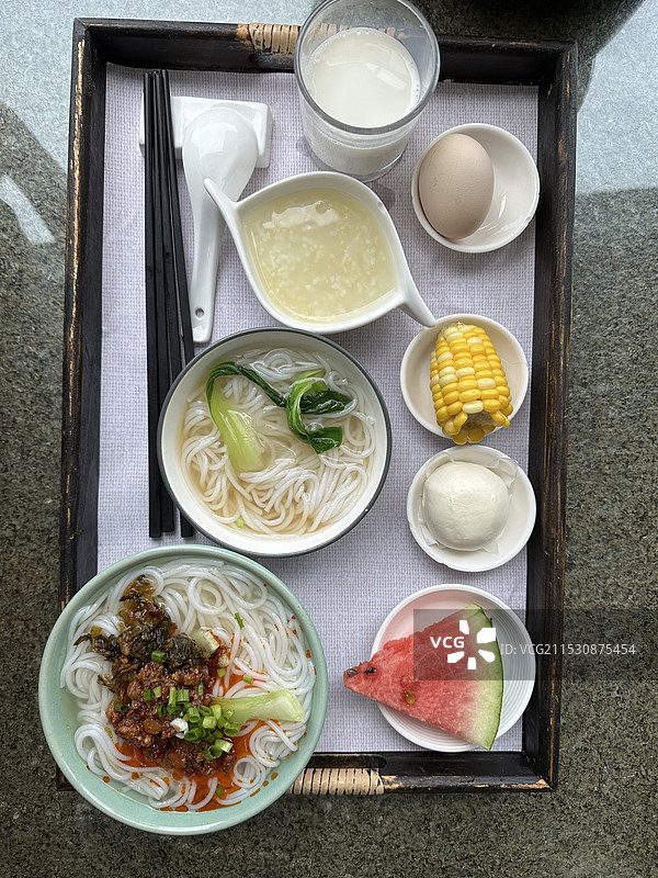 云南玉溪米线早餐图片素材