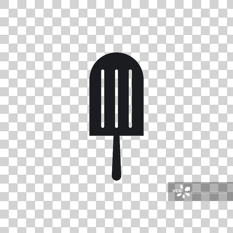 冰棒图标，背景为白色图片素材