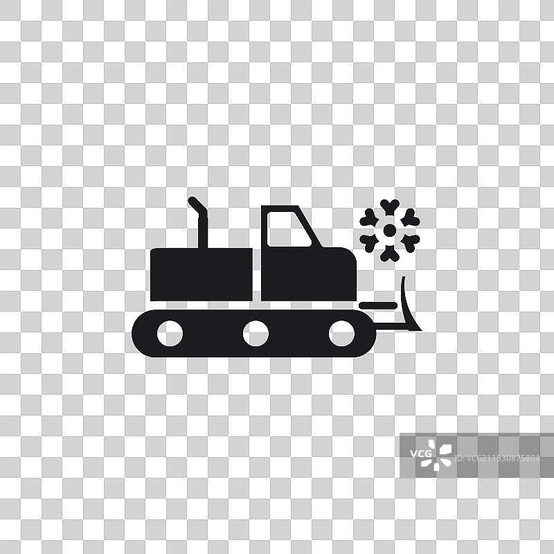 雪犁图标，背景为白色图片素材