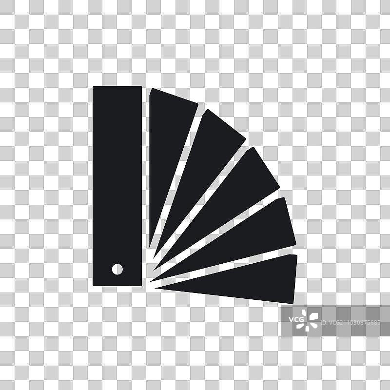 白色背景上的色卡图标图片素材