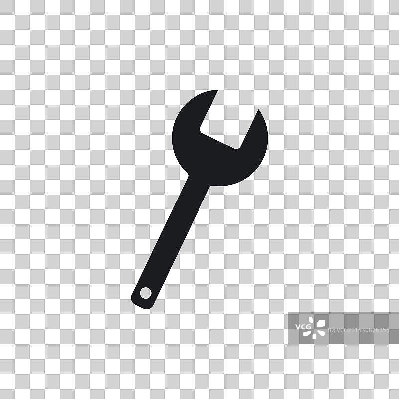 扳手图标，背景为白色图片素材