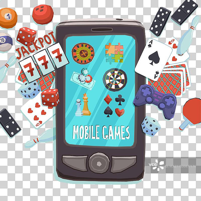 手机游戏概念图片素材