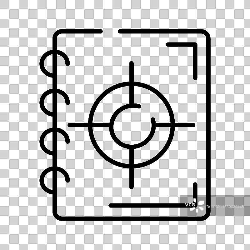 现代相机对焦图标的惊人设计图片素材