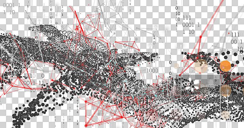 大数据抽象数字未来主义图片素材