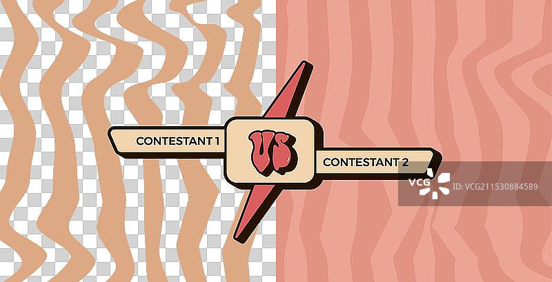 复古风格的对比空白与图片素材