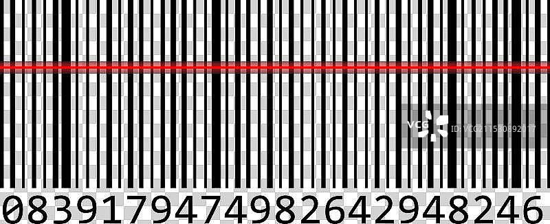 逼真的条形码图标示例图片素材