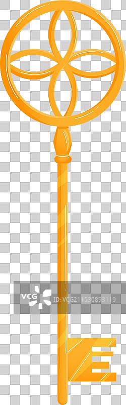 顶部有精美设计的金钥匙图片素材