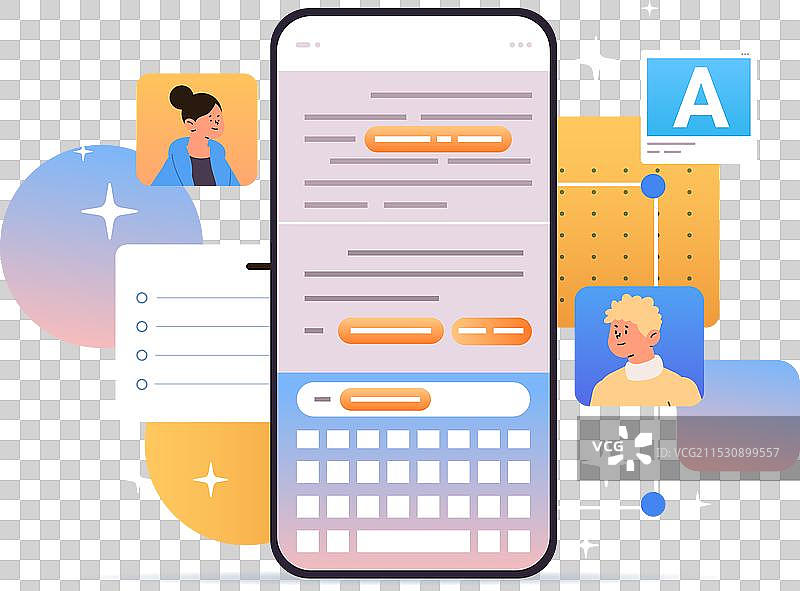 学生们使用在线文本校正服务图片素材