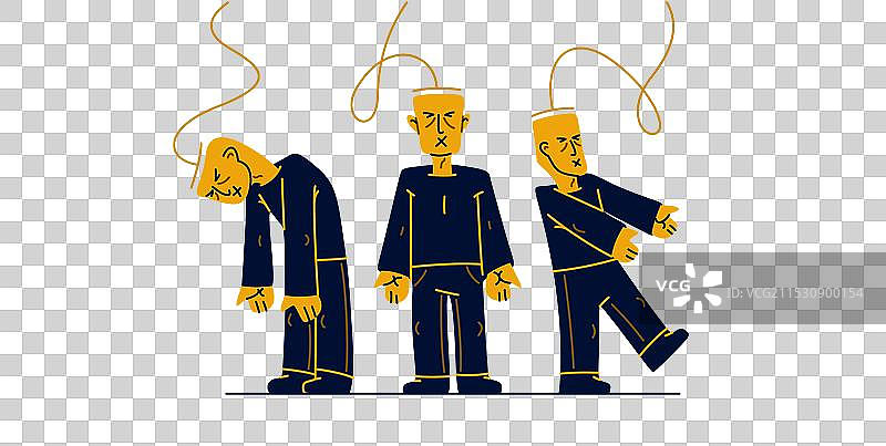 社交僵尸概念矩阵与思想控制图片素材